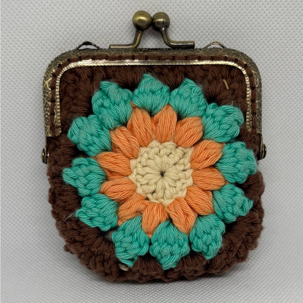 Crochet Granny Square Coin Purse